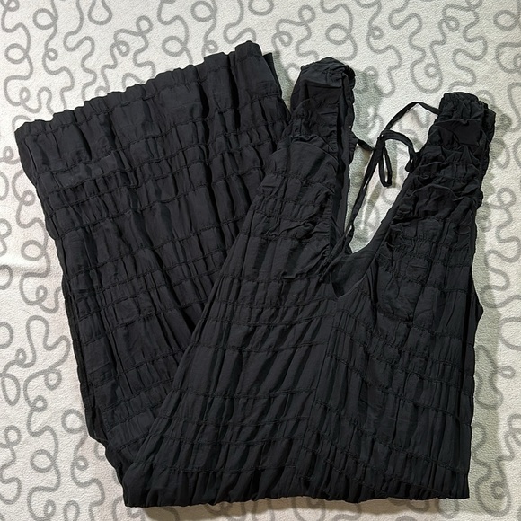 Free People Agatha Midi Dress in Black - Picture 2 of 7